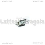 Charm Cappello di Laurea 3D in metallo argento antico 17x13mm