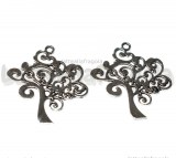 Ciondolo Albero della Vita in metallo argento antico 42x38mm