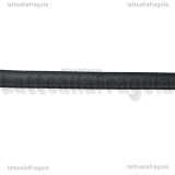 1 Metro Caucciù Forato Nero 4mm