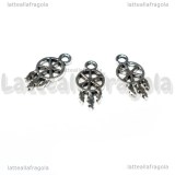 Charm Acchiappasogni in metallo argento antico 15x7mm