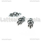  Charm Acchiappasogni in metallo argento antico 15x7mm
