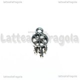 Charm Acchiappasogni in metallo argento antico 15x7mm