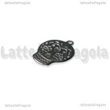 Ciondolo Teschio in acciaio inox 18.5x13mm