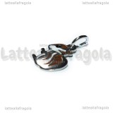 Ciondolo Scoiattolo in Acciaio Inox smaltato 20x11mm