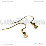 10 Paia di Monachelle in acciaio inox dorato 20x23mm