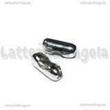 10 connettori in acciaio per catena a pallini da 3mm