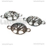 Connettore Albero della Vita in metallo argento antico 23x15mm