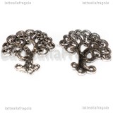 Albero della Vita in metallo argento antico 28.5x27mm