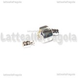 Gruppo di Chiusura Stile Pandora in metallo Silver Plated