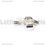 Gruppo di Chiusura Stile Pandora in metallo Silver Plated