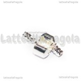 Gruppo di Chiusura Stile Pandora in metallo Silver Plated