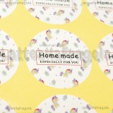 10 Adesivi Tondi con Unicorni Homemade especially for you 35mm