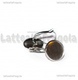 Monachelle chiuse in Acciaio Inox con base cammeo 14mm