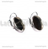 Monachelle chiuse in Acciaio Inox con base cammeo 16mm