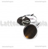 Monachelle chiuse in Acciaio Inox con base cammeo 16mm