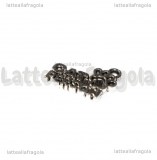 Ciondolo Cat Person in metallo argento antico 18x13mm