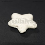 Stella in Pietra Lavica bianca 25x26mm