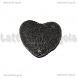 Cuore in Pietra Lavica 30mm