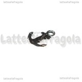 Charm Ancora in metallo argento antico 17x14mm