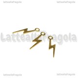 Ciondolo Fulmine in metallo dorato 20x5mm
