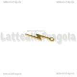 Ciondolo Fulmine in metallo dorato 20x5mm