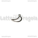 Charm Luna in Acciaio Inox 15x9mm