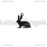 Ciondolo Coniglio in Acciaio Inox 16x12mm