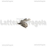 Ciondolo Coniglio in Acciaio Inox 16x12mm