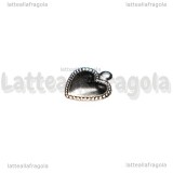 Charm Cuore in Acciaio Inox 9.5x8mm