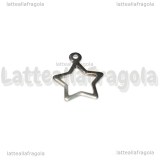 Charm Stella in Acciaio Inox 13x11mm