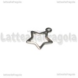 Charm Stella in Acciaio Inox 13x11mm