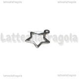 Charm Stella in Acciaio Inox 13x11mm
