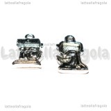 Charm Planetaria in metallo argento antico 16x11mm