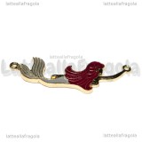 Connettore Sirena in metallo dorato smaltato 45x22mm