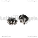 Ciondolo Conchiglia 3D in acciaio Inox 19x16mm