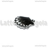 Ciondolo Conchiglia 3D in acciaio Inox 19x16mm