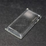 Cabochon in vetro trasparente rettangolare effetto lente 48x24mm