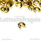 50 Coprischiaccini in metallo Gold Plated Plated 4mm