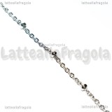 1 Metro Catena Rosario in Acciaio inox 2.5x2mm