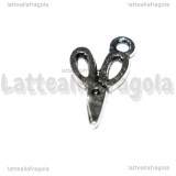 Charm Forbici in metallo argento antico 15x9mm