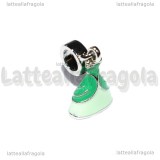 Ciondolo Vestito di Ariel 3D della Sirenetta in metallo argentato smaltato 26x12mm
