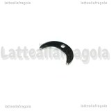 Charm Luna Crescento o Doppio Corno in Acciaio Inox 11x7mm
