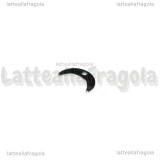 Charm Luna Crescento o Doppio Corno in Acciaio Inox 11x7mm