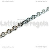 50Metri (Bobina) di Catena Acciaio Inox maglie ovali 3x2mm