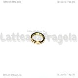 50 Anellini Brisè in Acciaio gold plated 5mm