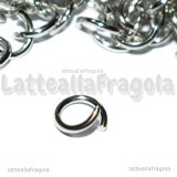 100 Anellini apribili in Acciaio Inox 7mm