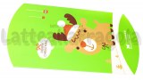 2 Scatole Renna Merry Christmas in cartone 188x11cm