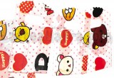 5 Buste in plastica con manico fantasia Rilakkuma 15x9cm