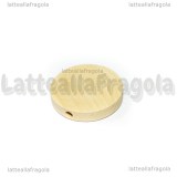 Piastra in legno chiaro 20mm con foro passante