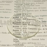 Cabochon in vetro trasparente tondo effetto lente 45mm